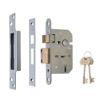 ERA Viscount 5 Lever Mortice Lock 108 x 76mm Satin Chrome