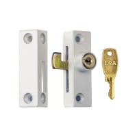 ERA Flush Pivot Lock With Cut Key 64 x 26 x 19mm White