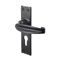 Old Hill Iron No.4007 Charlbury Suite Lever Euro Cylinder Handle 158 x 38mm B/Antique 