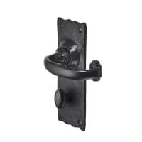 Old Hill Ironworks No.4003 Burford Suite Lever Handle 158 x 55mm Black Antique 