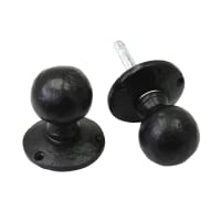 Old Hill Ironworks No.4300 Ball Mortice Knob Set 45mm Black Antique