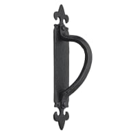 Old Hill Iron No.4252 Fleur de Lys Pull Handle RH 265 x 45mm Black Antique 