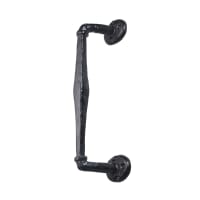 Old Hill Ironworks No.4250 Crank Pull Handle on Rose 240mm Black Antique