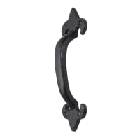 Old Hill Ironworks No.4251 Fleur de Lys Pull Handle 130mm Black Antique 