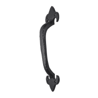 Old Hill Ironwork No.4251 Fleur de Lys Pull Handle 175mm Black Antique