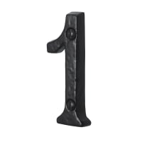 Old Hill Ironworks Door Numeral '1' 76mm Black Antique