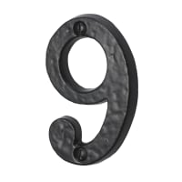 Old Hill Ironworks Door Numeral '9' 76mm Black Antique