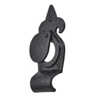 Old Hill Iron No.4364 Fleur de Lys Cylinder Pull 144 x 63mm Black Antique