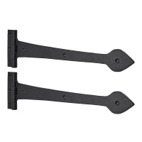 Old Hill Ironworks No.4200 Tudor Tee Hinge 390mm Black Antique