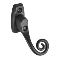 Old Hill Iron No.4603 Curly Tail Lock Espagnolette Fastener RH 58mm Black Antique 