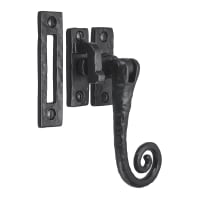 Old Hill Iron No.4600 Curly Tail Reversible Casement Fastener 58 x 24mm Black Antique