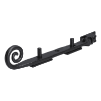 Old Hill Ironworks No.4604 Curly Tail Casement Stay 203mm Black Antique