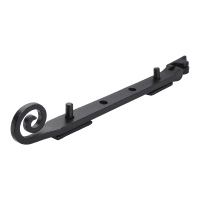 Old Hill Ironworks No.4604 Curly Tail Casement Stay 305mm Black Antique