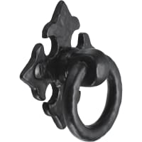 Old Hill Ironwork No.4540 Gothic Cabinet Ring Pull 58mm Black Antique