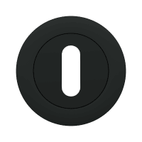 Karcher Design Keyhole Round Escutcheon Cosmos Black