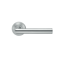 Karcher Design K-Form Slim Style Lever on Round Rose Satin Stainless Steel