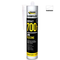 Everbuild Everflex 700T PVCu and Roofing Silicone Sealant 300ml Clear