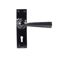 From the Anvil Straight Lever Lock Set Black