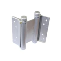 A Perry No.930 Double Action Spring Hinge 125mm Silver Lacquered