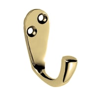 Carlisle Brass Victorian Single Robe Hook 46mm Polished Brass