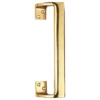 Carlisle Brass Cranked Pull Handle Oval Grip 227mm Polished Brass