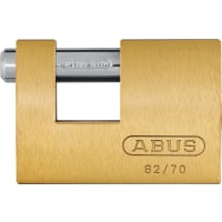 ABUS 82/90 Monoblock Brass Shutter Padlock Carded 60 x 20 x 90mm