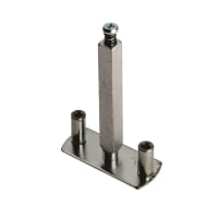 Eurospec Half Set Fixing Plate for Bolt Through Handle Zinc Plated