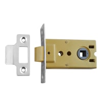 ASEC Flat Pattern Mortice Latch 64mm Nickel Plated Visi