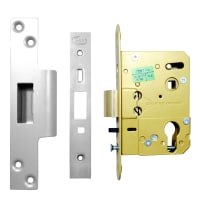 ASEC Euro / Oval Nightlatch Case 76mm Stainless Steel Boxed