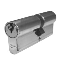 ASEC 5-Pin Euro Double Cylinder 80mm 40/40 (35/10/35) Keyed To Differ Nickel Plated