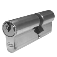 ASEC 5-Pin Euro Double Cylinder 90mm 40/50 (35/10/45) Keyed To Differ Nickel Plated
