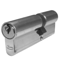 ASEC 5-Pin Euro Double Cylinder 95mm 40/55 (35/10/50) Keyed To Differ Nickel Plated