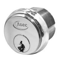 ASEC 5-Pin Screw-In Cylinder Satin Chrome Keyed To Differ Single (Boxed)