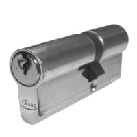 ASEC 5-Pin Euro Double Cylinder 80mm 35/45 (30/10/40) Keyed To Differ Nickel Plated