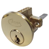 ASEC 5-Pin Rim Cylinder Polished Brass Keyed To Differ (Boxed)