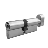 ASEC 5-Pin Euro Key & Turn Cylinder 80mm 40/T40 (35/10/T35) Keyed To Differ Nickel Plated
