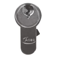 ASEC 6-Pin Euro Double Cylinder 1 Bitted - 70mm 35/35 (30/10/30) 1 Bit Nickel Plated