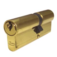 ASEC 5-Pin Euro Double Cylinder 85mm 40/45 (35/10/40) Keyed To Differ Polished Brass