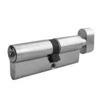 ASEC 5-Pin Euro Key & Turn Cylinder 100mm 60/T40 (55/10/T35) Keyed To Differ Nickel Plated