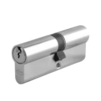 ASEC 6-Pin Euro Double Cylinder 70mm 35/35 (30/10/30) Keyed To Differ Nickel Plated