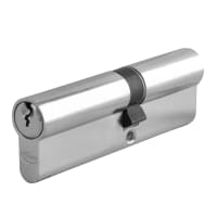 ASEC 6-Pin Euro Double Cylinder 100mm 45/55 (40/10/50) Keyed To Differ Nickel Plated