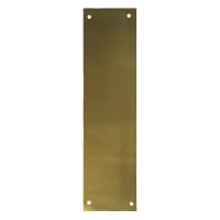 ASEC 75mm Wide Polished Brass Finger Plate 300mm Polished Brass Standard