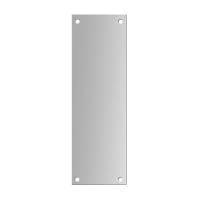 ASEC 100mm Wide Aluminium Finger Plate 300mm Satin Anodised Aluminium