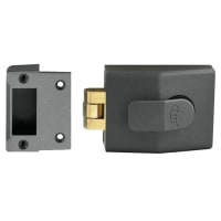 ASEC AS12 Rollerbolt Nightlatch 60mm Dull Metal Grey Case Only Boxed