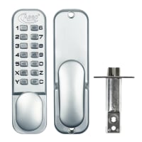 ASEC AS2300 Series Digital Lock With Optional Holdback Satin Chrome Boxed