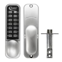 ASEC AS3300 Series Oval Knob Operated Easy Code Change Digital Lock- Opt Holdback Function AS3301 SC