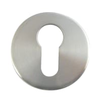 ASEC Stainless Steel Escutcheon 5mm Satin Stainless Steel Euro