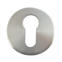 ASEC Stainless Steel Escutcheon 10mm Satin Stainless Steel Euro