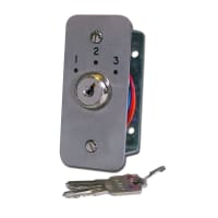 ASEC Three Position Key Switch Numbered - `1`, `2` & `3`