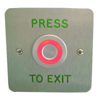 ASEC Touch Sensitive Illuminated Red/Green Halo Exit Button `Push To Exit`